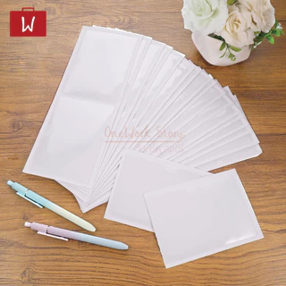ดูขนาดกระดาษก่อน| ป้ายชื่อสติ๊กเกอร์ใส |200Micron PVC กาวในตัว| ป้ายราคา ป้ายชื่อ Label Holders Adhesive Sticker shelf