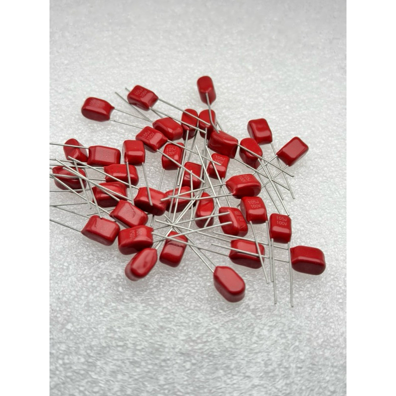 5ชิ้น ไมล่า CBB100V 105J 1uf สินค้าใหม่ ส่งทุกวันที่ไทย