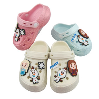 Kenta รองเท้าแตะสวมหัวโม่งเด็กผู้หญิงลาย Frozen ขนาด18-35 รุ…