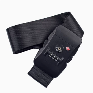 สายรัดกระเป๋าเดินทาง รหัสล็อคTSA ป้องกันการแตก สกรีนชื่อ สายพรีเมี่ยม แฟชั่น TSA Lock วัสดุเดียวกับสายรัดเข็มขัดนิรภัย