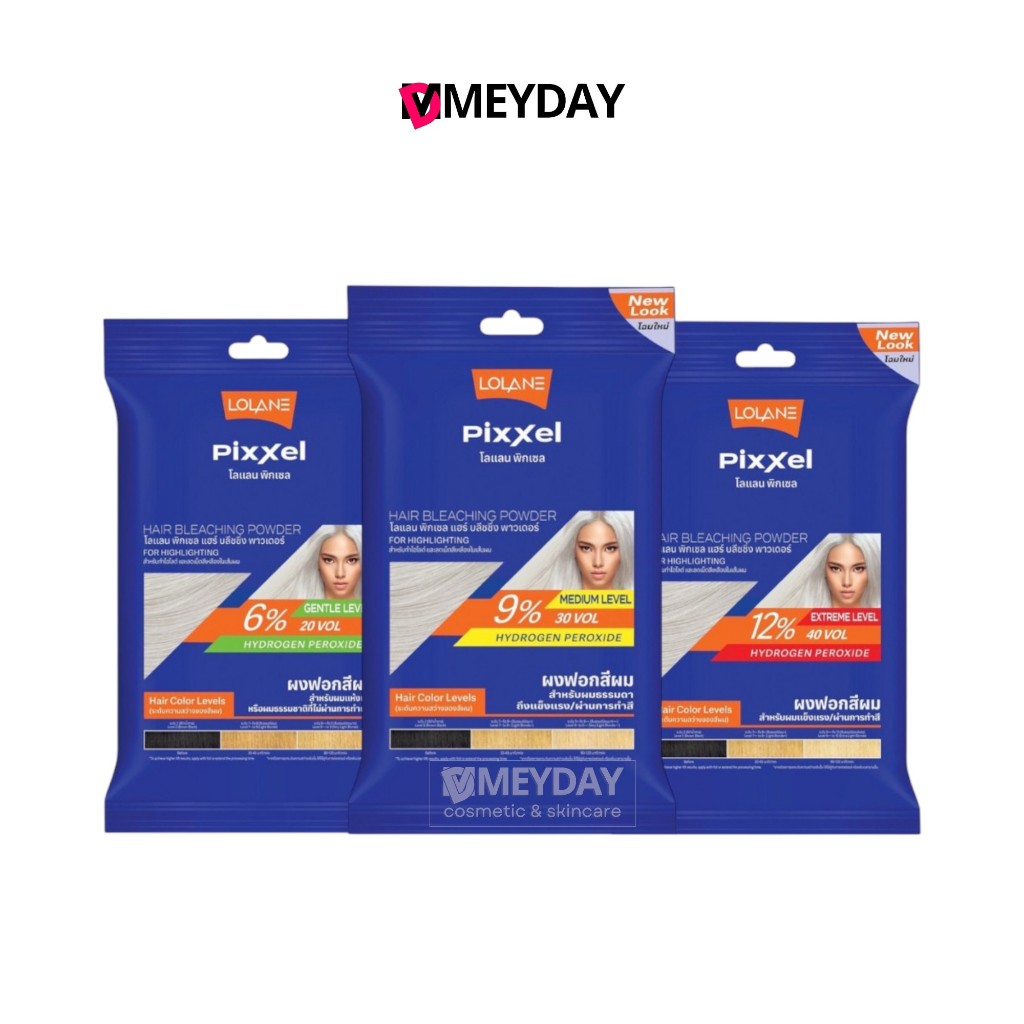 (ซอง) Lolane Pixxel Hair Bleaching Powder  โลแลน พิกเซล แฮร์ บลิชชิ่ง พาวเดอร์ 15 กรัม