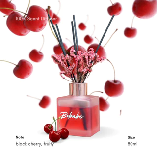 Bobabi กลิ่น Lick it All // แบล็คเชอร์รี่ ก้านไม้หอม Diffuser
