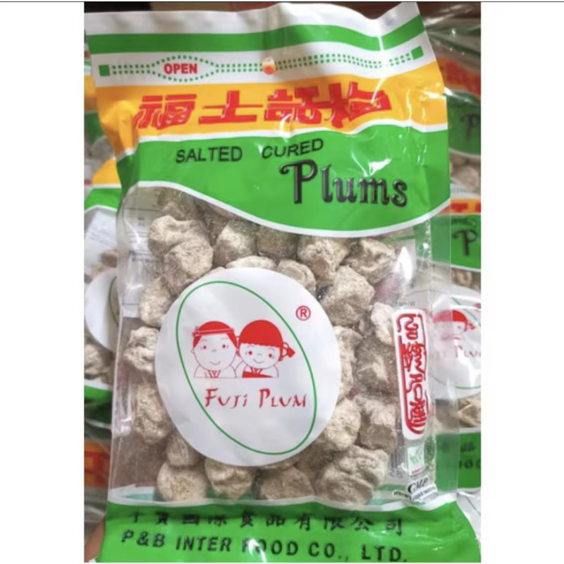 บ๊วยฟูจิพลัม บ๊วยขาวเค็ม (Fuji Plum) ต้นตำรับแห่งความอร่อย ขนาด 100 กรัม