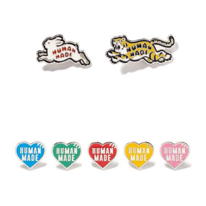 พร้อมส่ง human made heart pins