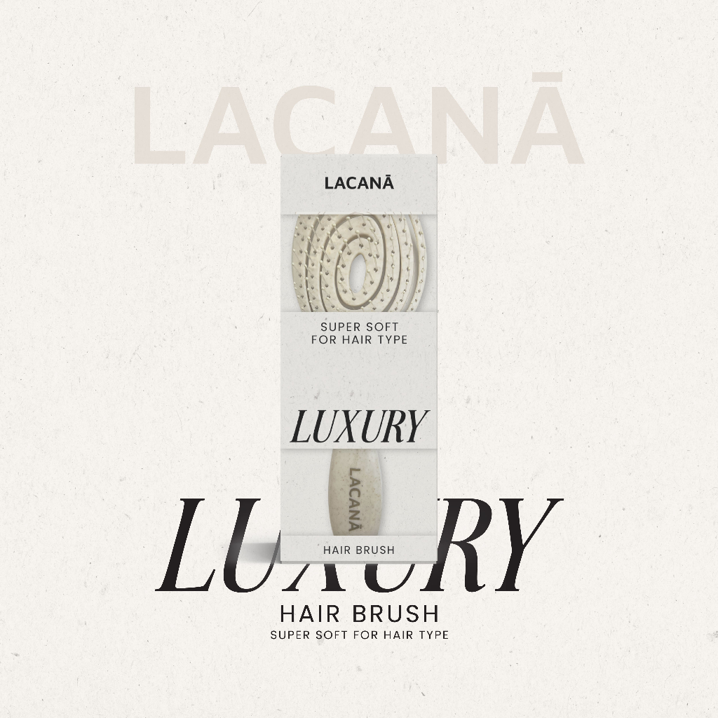 LACANA Supersoft Hair Brush หวีรีแลกซ์ หวีนุ่มสบายถนอมเส้นผม ผมเรียงเส้นสวย ! ลดแรงดึงผม ลดการขาด ร่