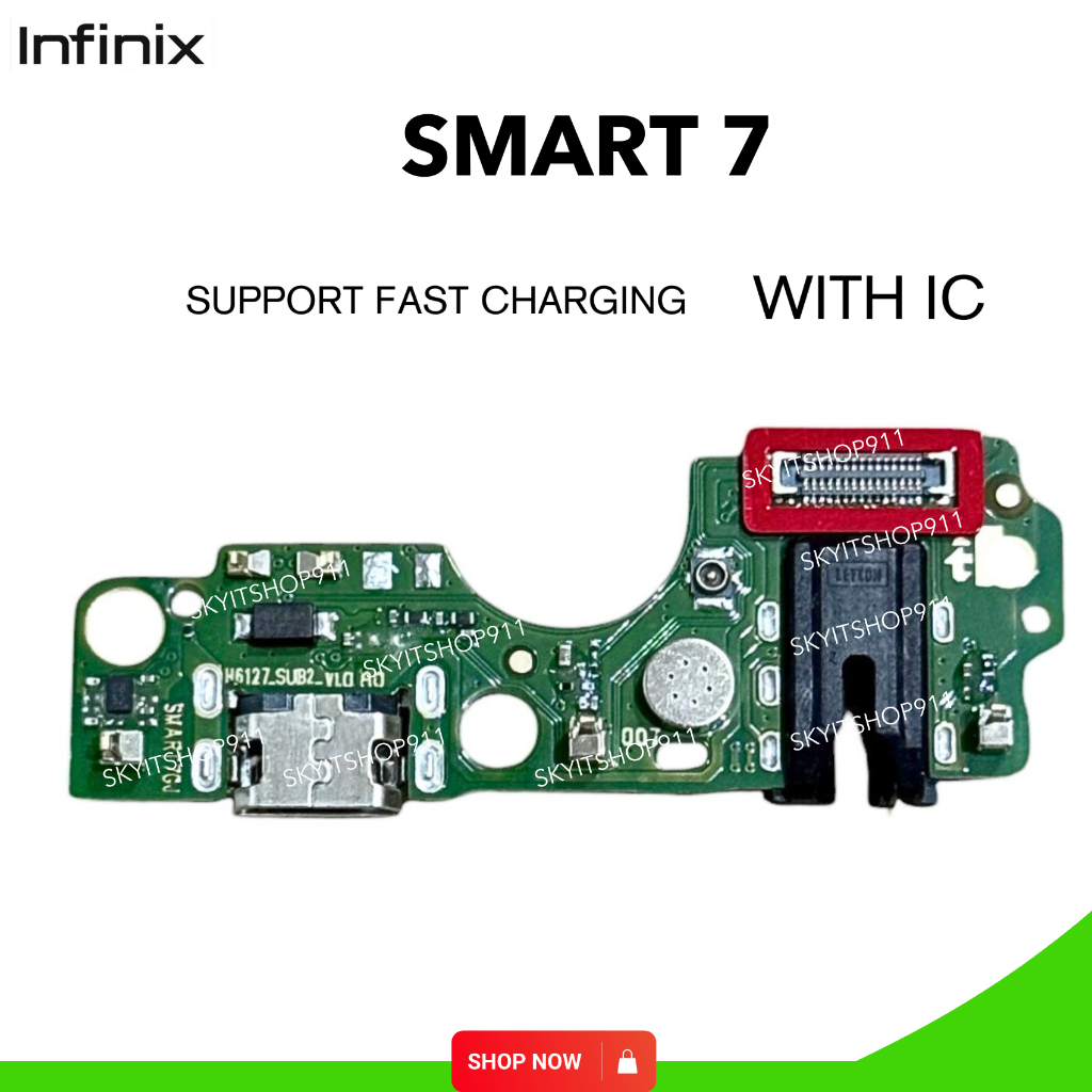 บอร์ดชาร์จ แพรชาร์จ infinix Smart7 ก้นชาร์จ ตูดชาร์จ Smart 7 ขายดี Smart 7 อินฟินิกซ์ อะไหล่มือถือ