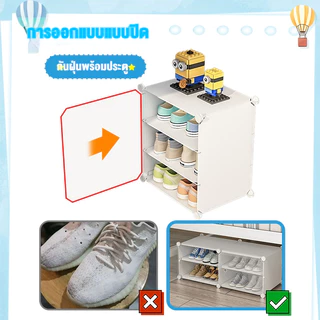 ตู้รองเท้า ตู้เก็บรองเท้าPVC อุปกรณ์จัดเก็บ เปิดฝาด้านหน้า กันแมลง กันน้ำได้ระดับนึง ประตูใส