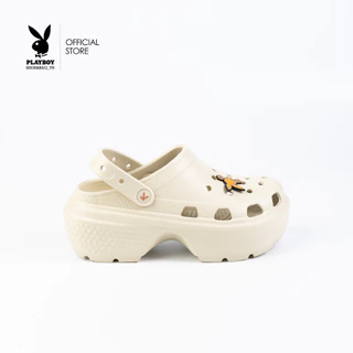 PLAYBOY รุ่น Bunny Clogs รองเท้าแตะหัวโตเปิดส้น รหัส ST-HS251C130 ดีไซน์ รองเท้าทรง Clogs แต่ง Jibbitz กระต่าย มี 2 สี