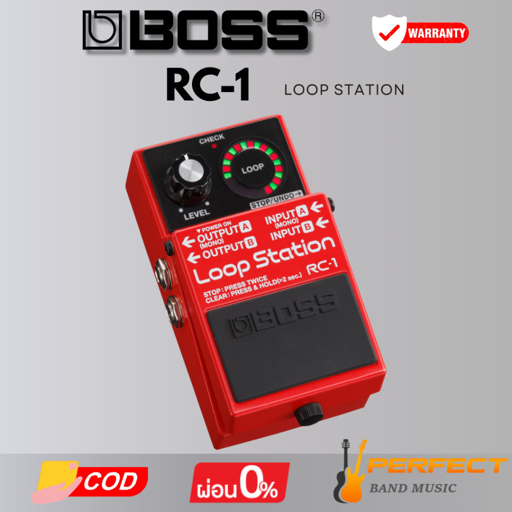 เอฟเฟค Loop BOSS RC-1 Loop Station [ผ่อน 0% 10เดือน]