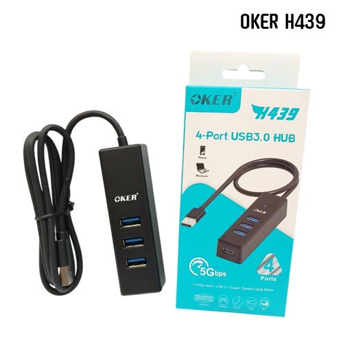 OKER HUB 4 PORT USB 3.0 MODEL: H341 /  H439