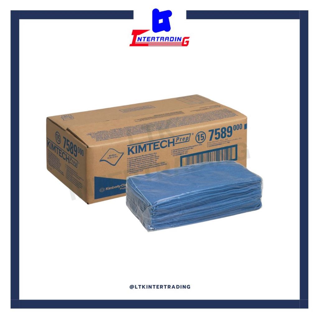 Kimtech® Surface Preparation Microfibre Cloths ผ้าไมโครไฟเบอร์ (บรรจุ25ผืน/กล่อง)-7589