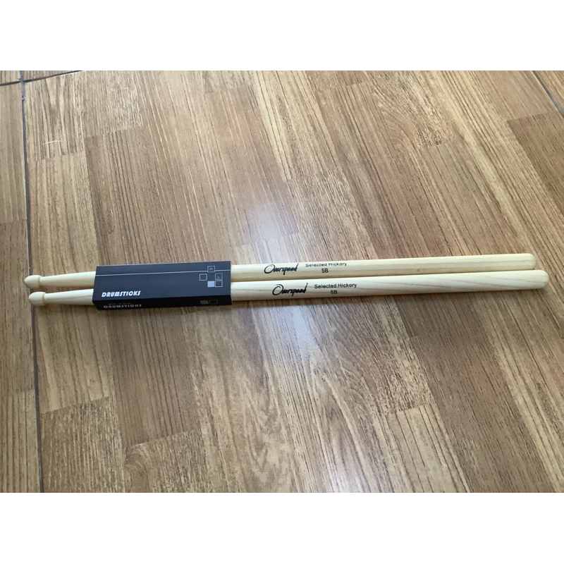 ไม้กลอง ไม้ตีกลองoverspeedขนาด5B/5Aราคา1คู่