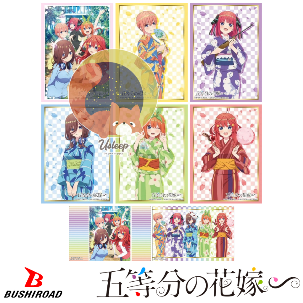 Bushiroad Sleeve & Rubber Mat V2 Gotoubun no Hanayome ∽ Specials Part.2 : Nakano Ichika, Nino, Miku, Yotsuba, Itsuki