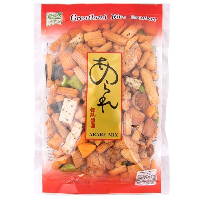 Japanese Rice Cracker ขนม ขนมพันสาหร่าย อบกรอบ ญี่ปุ่น 0% โคเลสเตอรอล snacks seaweed 150กรัม