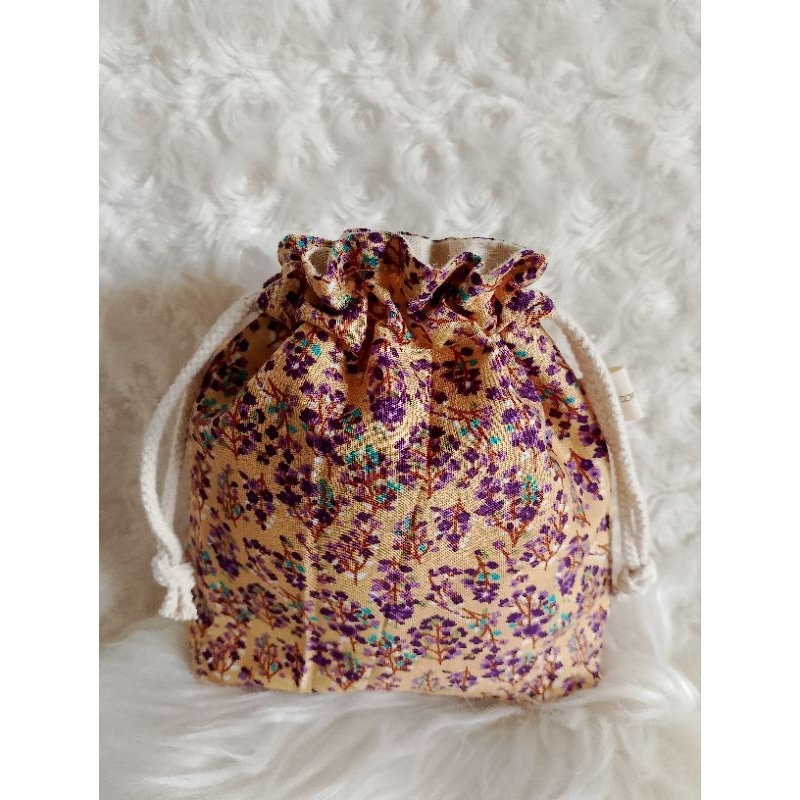 พร้อมส่ง!!!กระเป๋าผ้าหูรูดมินิ มีหลายลาย ผ้าคอตตอนนำเข้า ผ้าป่าน ผ้าฝ้ายไทย ผ้าคอตตอนมีซับใน ใส่ของจุกจิก - รูปที่ 7