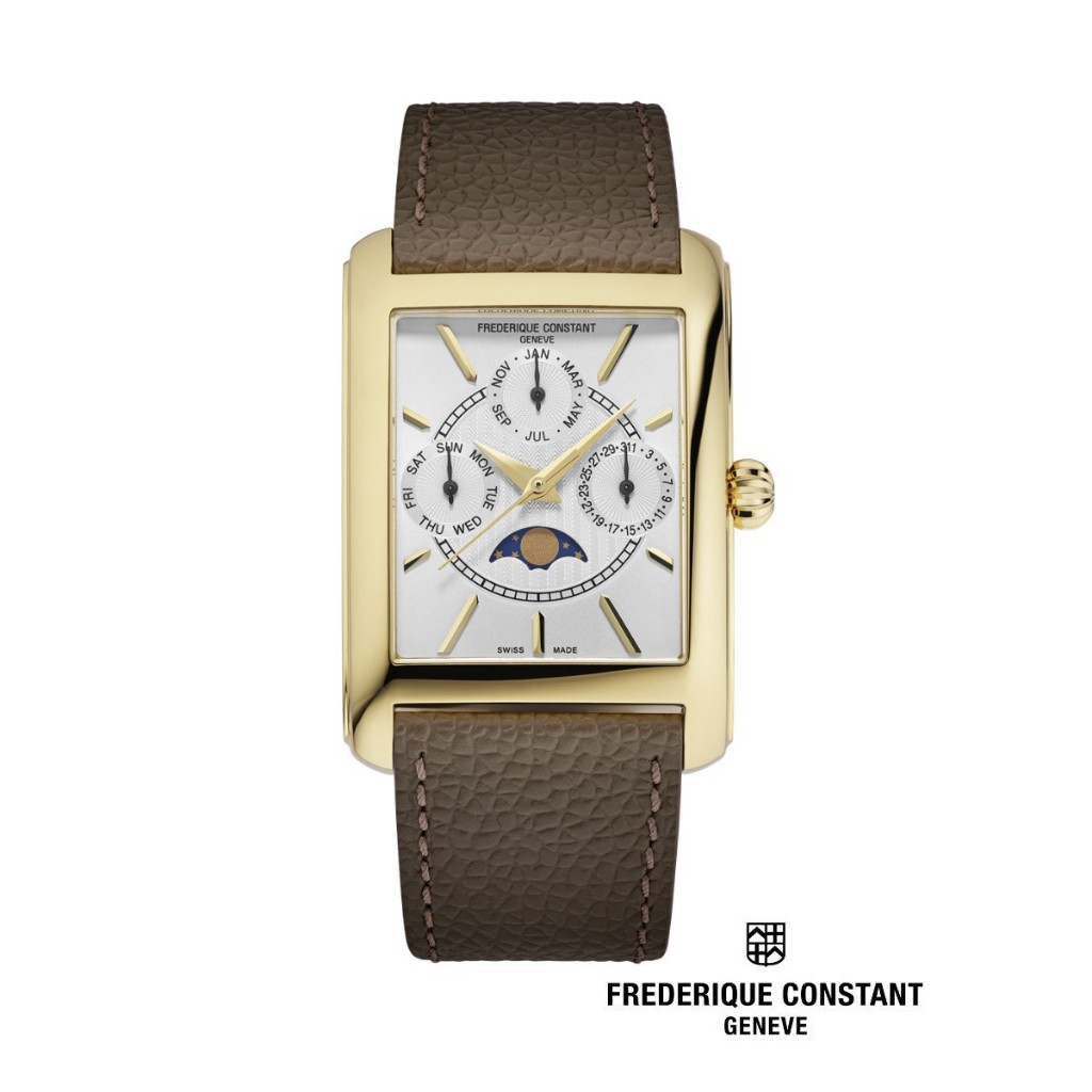 Frederique Constant Quartz FC-265S4C5 (42.3MM) Classics Carree Moonphase Men’s Watch
