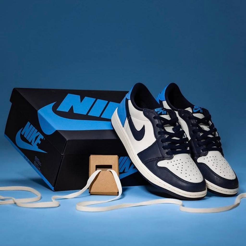 (พร้อมส่ง) Nike Air Jordan 1 Low OG "Obsidian" (แท้100%)