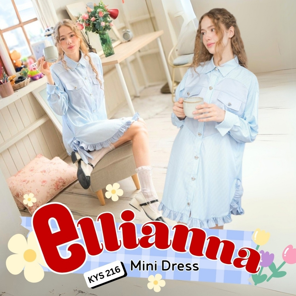 KAYASIS~❤️ | KYS216 ELLIANNA SHIRT DRESS