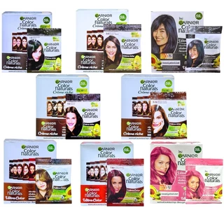 (กล่องx6) Garnier Color Naturals การ์นิเย่ คัลเลอร์ แนทเชอรัลส์ ครีมเปลี่ยนสีผม ครีมปิดผมขาว ไม่มีแอมโมเนีย