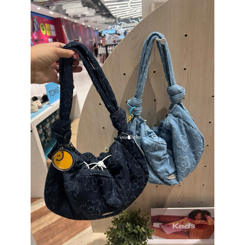 [Keds] Puffy Bag ( Flower Denim )
