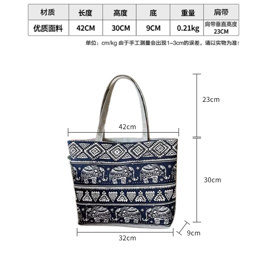 พร้อมส่ง🚛 กระเป๋าผ้า กระเป๋า tote bag กระเป๋าถือ แฟชั่นหลากสไตล์ ลายพิมพ์สวย ผ้าหนา ทนทาน รักษ์โลก