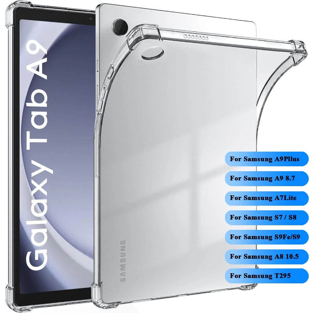 002 เคส TPU ใสกันกระแทก SAMSUNG Tab A9Plus A9 A7lite / Tab A8 10.5 2022 / Tab A7 10.4(2020) TAB S6lite Tab A 2019 T295
