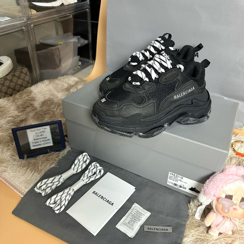 Balenciaga Triple S Black Sneaker Black size36
