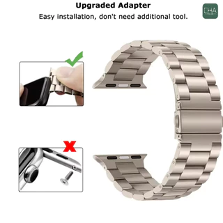 สายนาฬิกาสแตนเลสเบา iwatch11 10 8 9 7 6 SE 5 4 3 2 1 38/40/41/42(s10) 42/44/45/46/49 สายนาฬิกาโลหะแบบเบา Statin B