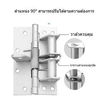 พร้อมส่ง🔥บานพับประตูสปริง ปิดเองอัตนพับสปริงประตูมองไม่เห็นขนาด 4 นิ้ว, บานพับปิดประตูอัตโนมัติ, บานพับผนังพื้นหลัง