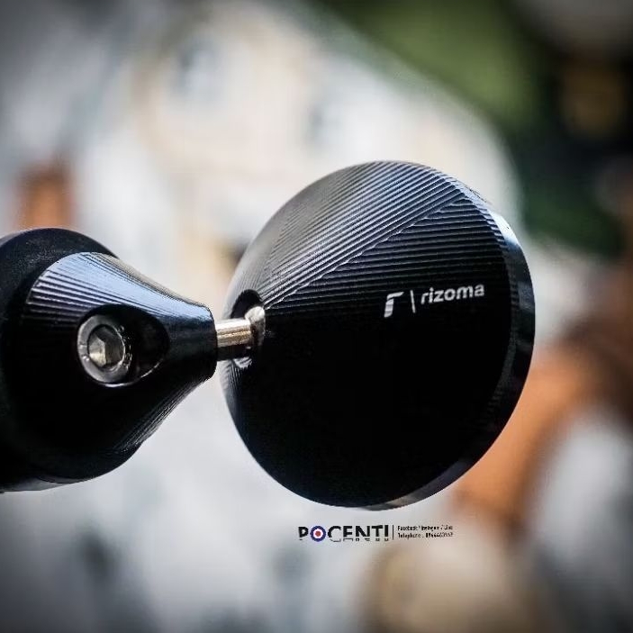 ใหม่ล่าสุด!! กระจกปลายแฮนด์ R - Super Mini สุดสปอร์ต คล่องตัว ดีไซน์สวย งาน CNC คุณภาพ แข็งแรง กระจกแบบตัดแสง : Pocenti
