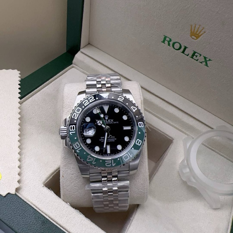นาฬิกาพร้อมส่ง โรงงาน CC สุดจริง  ระบบออโต้  Size 41mm GMT ตั้งแยกได้ งานใหม่งานสวย