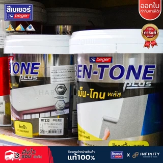 Ben-Tone สีทาฝ้าเพดานชนิดน้ำอะคริลิก รุ่น BT-333, BT-444 ฟิล์มสีด้านพิเศษ ลดการสะท้อนแสงไฟ ขนาด 3.5, 8.5,17.5 ลิตร