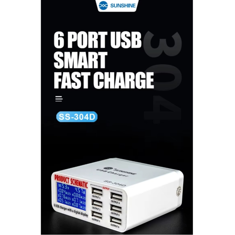 เครื่องชาร์จ USB อัจฉริยะ Sunshine SS-304D และ SS-304Q