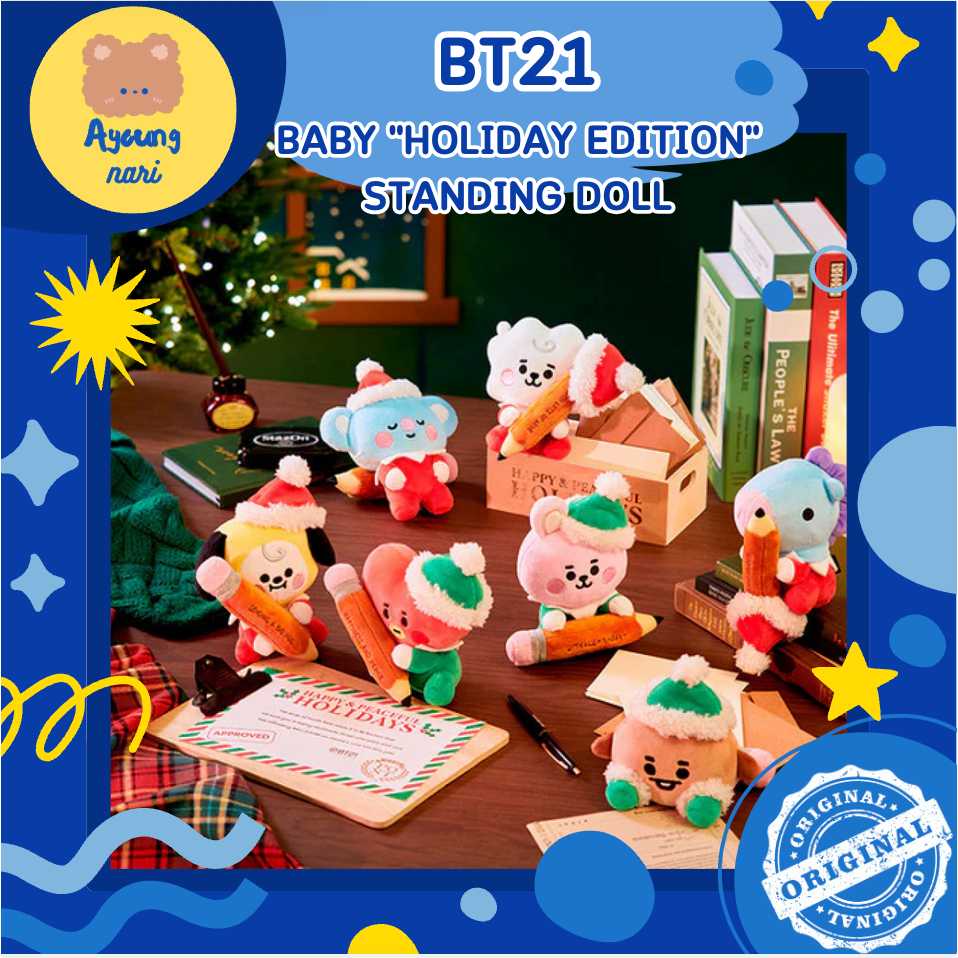 [BT21] พร้อมส่ง ตุ๊กตาคริสมาสต์ BABY 2022 Holiday Mini Doll