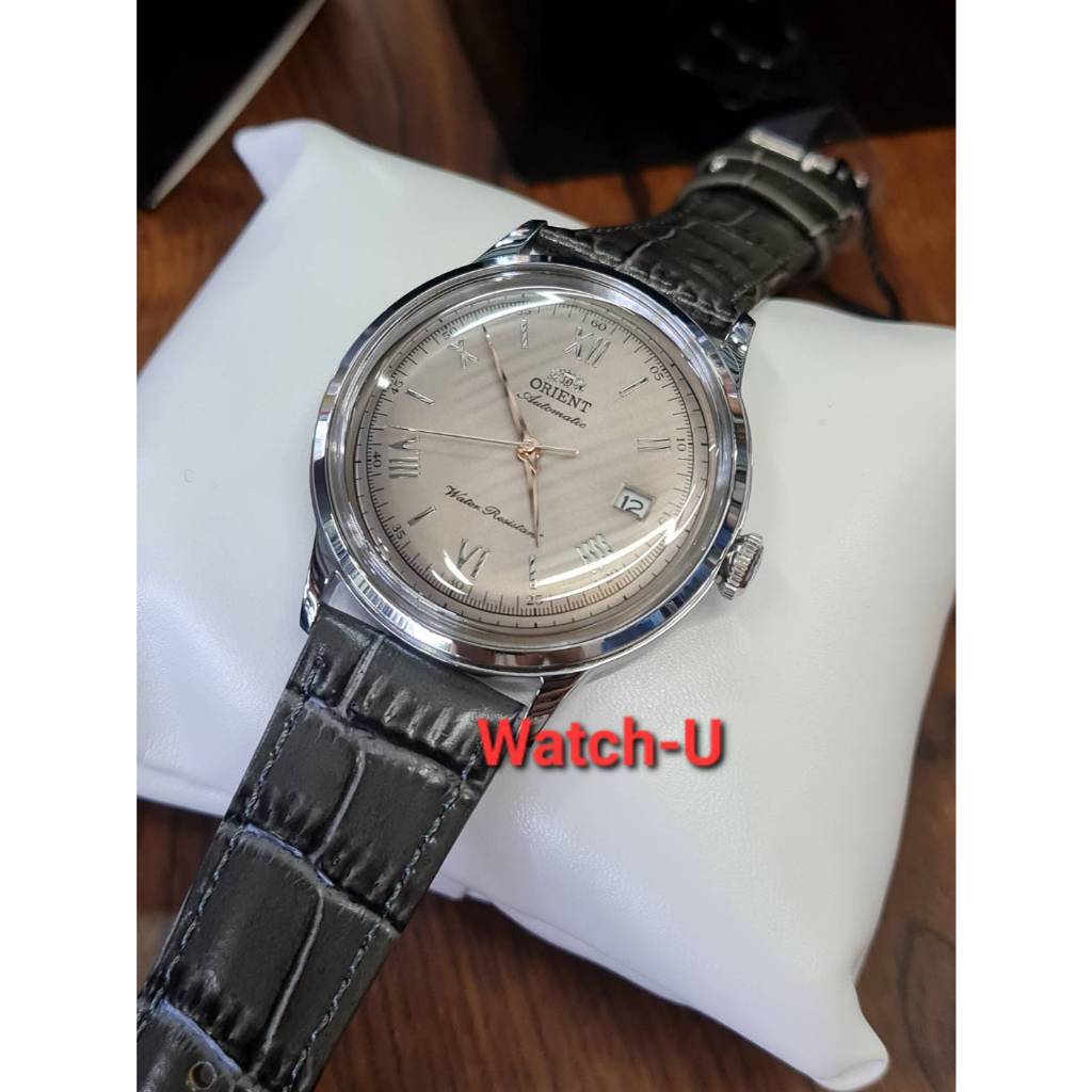 นาฬิกาข้อมือผู้ชาย Orient Automatic vintage Watch RA-AC0025N BAMBINO สีใหม่