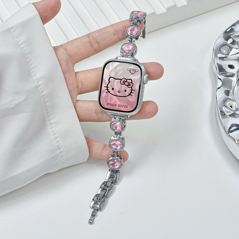 สายกำไล น้องแมว ปรับสายตามขนาดข้อมือได้ สำหรับใส่สมาทวอช รูปที่ 2