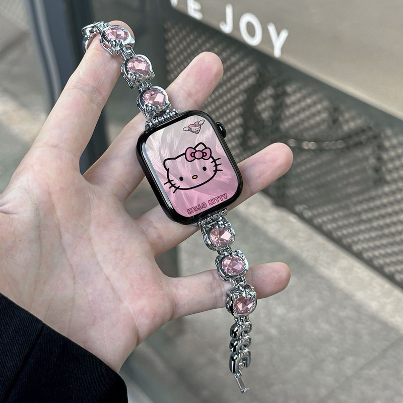 สายกำไล น้องแมว ปรับสายตามขนาดข้อมือได้ สำหรับใส่สมาทวอช รูปที่ 4