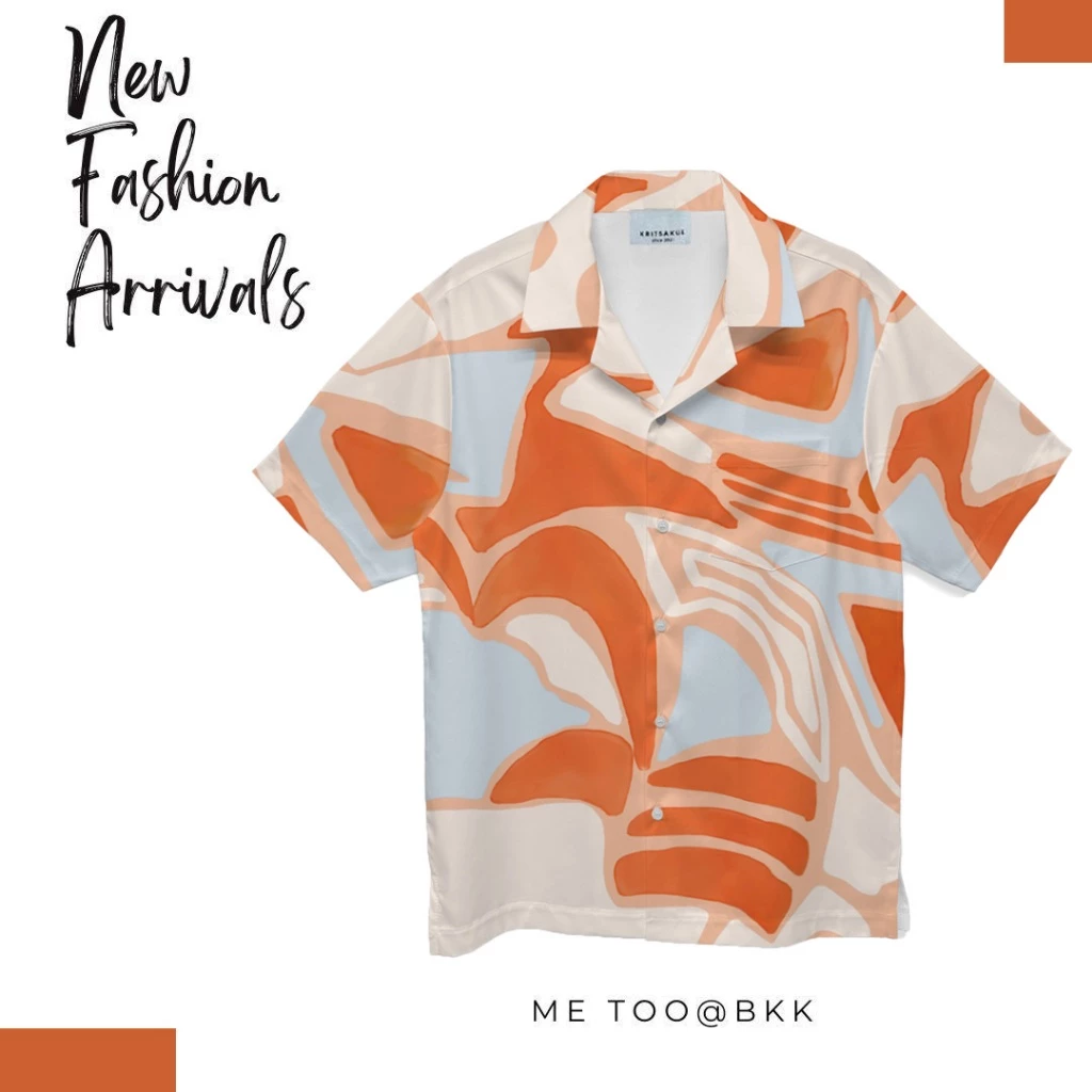 WOLF Hawaii Shirt เสื้อเชิ้ตแขนสั้น ลายดอกวินเทจ H251 thumbnail 6