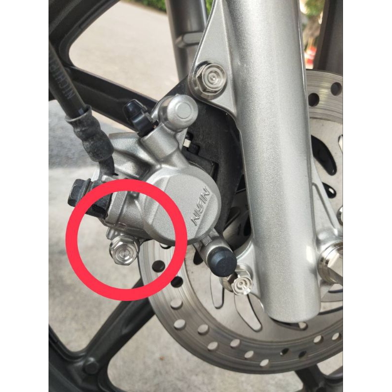 สลักปั้มดิสล่างหัวเหลี่ยมจี้ลา( ปั๊มนิชชิน) wave giorno Lead.pcx-click-สกู๊ปปี้ ราคาต่อ 1 อัน