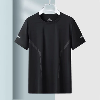 เสื้อแขนสั้น เสื้อออกกำลังกาย สำหรับผู้ชาย ใส่สบาย ระบายเหงื่อได้ดี ผ้านุ่มลื่น ยืดหยุ่นได้ดี