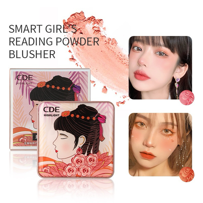 C.272.บลัชออนเจ้าหญิง ไฮไลท์ CDE HIGHLIGHT เนื้อฉ่ำวาว เม็ดสีแน่น สีชัด ติดทน กันน้ำ ชิมเมอร์