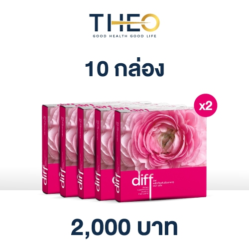 (10 กล่อง) สุดคุ้ม🔥Diff อาหารเสริมเพื่อสุขภาพผู้หญิง ช่วยปรับสมดุลฮอร์โมน ลดอาการปวดประจำเดือน (ของแท้ 00%)