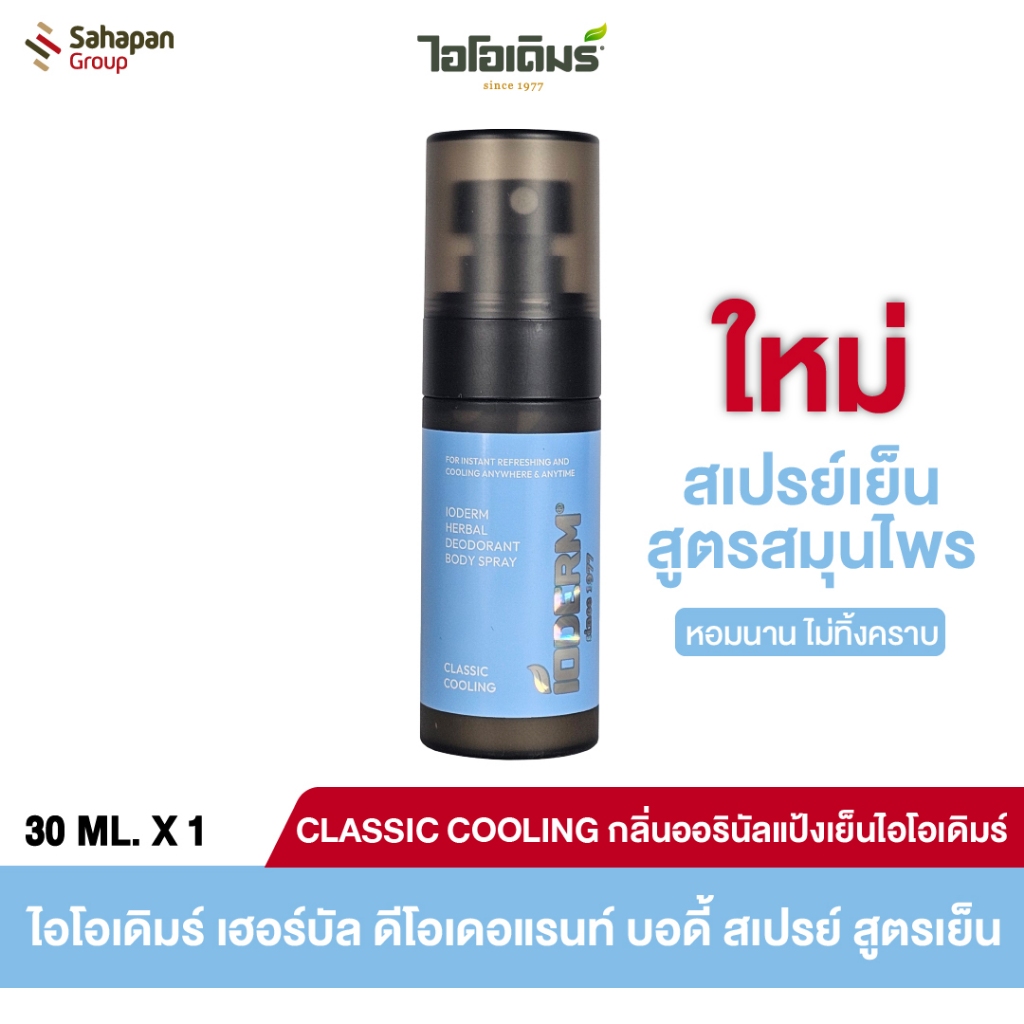 IODERM Cooling  Body Spray บอดี้สเปรย์สูตรเย็น