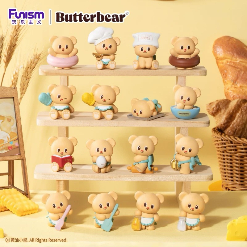[พร้อมส่ง, 1 สุ่ม=3 ตัว] กล่องสุ่มหัวหมีเนย Butterbear Head Baking Master