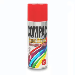 สีสเปรย์อะครีลิค 100% สีสเปรย์ COMPAC 400 ml. พิเศษ แห้งเร็ว เเบบเงา เเบบด้าน