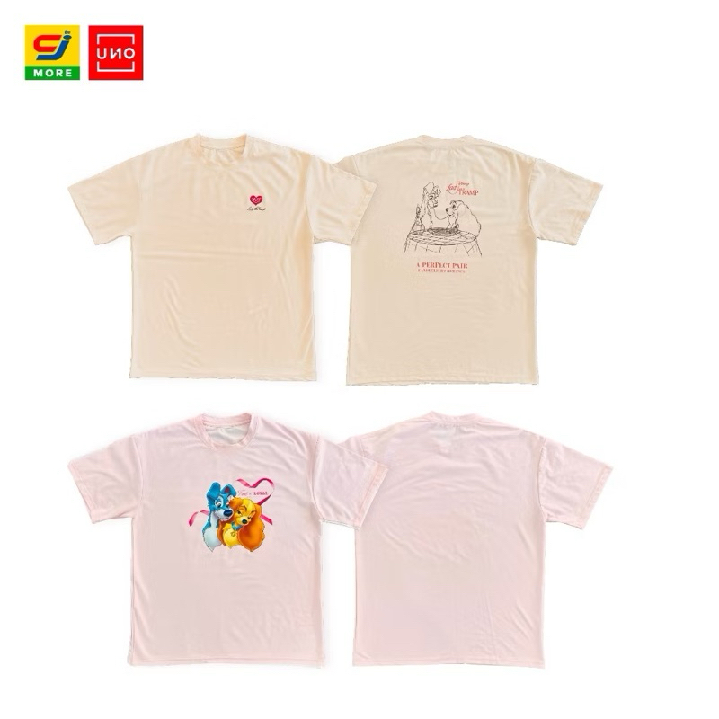 ใหม่/พร้อมส่ง เสื้อยืด Oversize Lady and the Tramp ของแท้