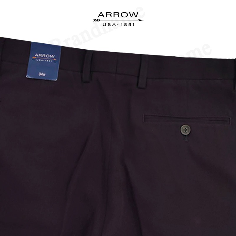 Arrow กางเกงสแล็คผู้ชาย ขายาว ทำงาน รุ่น Man's Rayon Pants (Eggplant) Code: SY8N4VIW AS9761 - รูปที่ 3