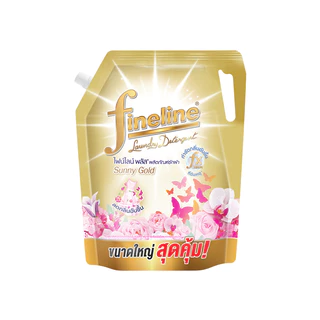 [แพ็ค 2] ไฟน์ไลน์ ผลิตภัณฑ์ซักผ้า พลัส ซันนี่ โกลด์ 1850 มล. สีทอง