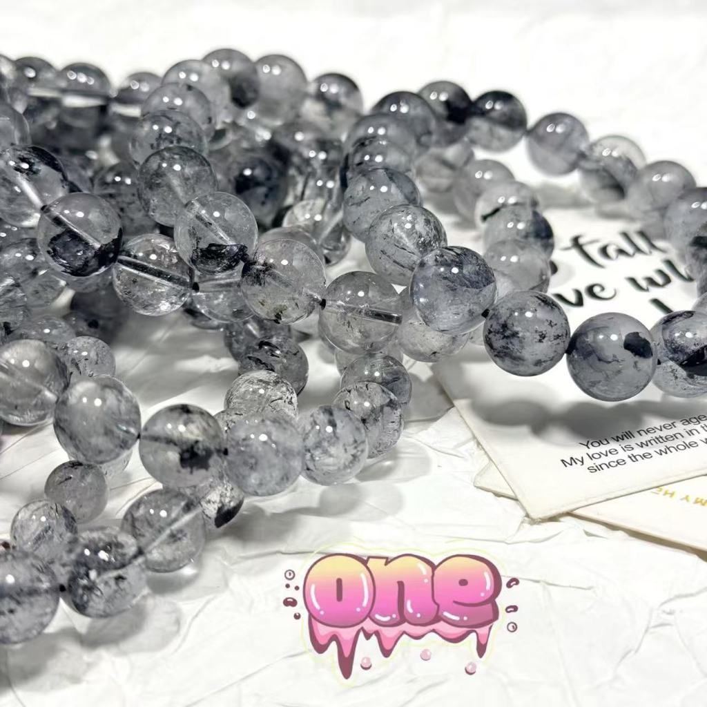Natural Herkimer diamond quartz bracelet เฮอร์คิเมอร์ไดม่อน หินนี้ช่วยดูดพลังงานบวก เสริมโชคลาภ
