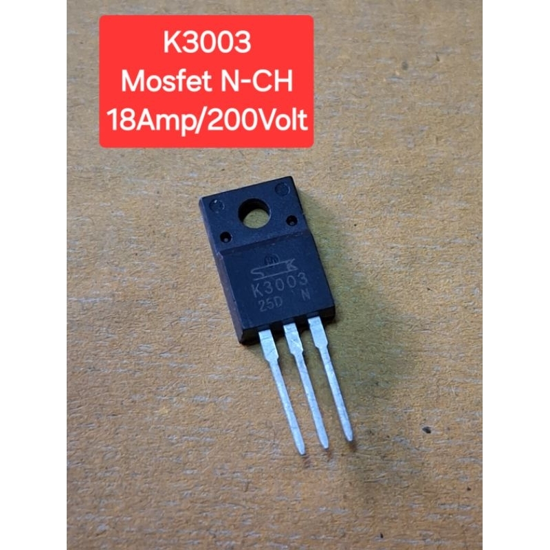 K3003 Mosfet N-CH 18Amp/200Volt